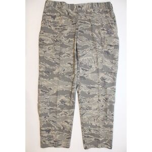 US Air Force Camo Cargo Pants 40S 40X32 Utility Trousers Combat Elastic Waist